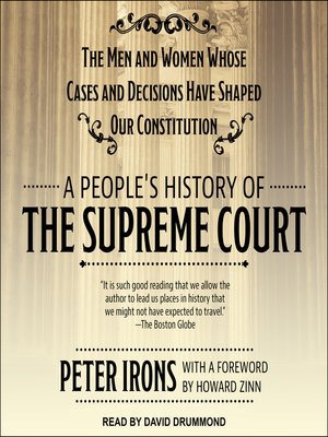 cover image of A People's History of the Supreme Court